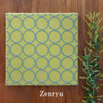 ミナペルホネン　タンバリン　yellow + green  ファブリックパネル