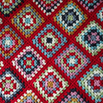 ブランケット Red × Multicolor【送料込】