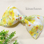 BIGリボン〔yellow〕バレッタ