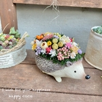 《新作》＊.・.＊。ハリネズミ🦔フラワーポット＊。・＊