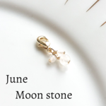 誕生石のマスクチャーム　6月　ムーンストーン【Moon stone】