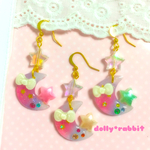メルヘンお月様のピアス（イヤリング）