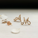 イニシャルピアス［14kgf］受注制作