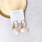 【再販×4】shell×gold hoop pierce