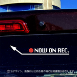 NOW ON REC/録画中ステッカー:シカゴ左上WH