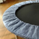 【再入荷☆ヴィンテージブルー】トランポリンカバー ハンドメイド キルティング生地