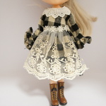 ネオブライスドール お洋服  ナチュラルワンピース　エプロン　アウトフィット
