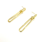 「#6193」14kメッキ 2連 ゴールド ピアス金具 ✴︎2個セット