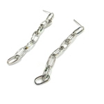 「#6198」ロング 鎖 ピアス 金具 ✴︎2個セット
