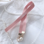 グログランリボンマスクストラップ　さくらピンク💗