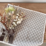 刺し子花ふきん＊十字花刺し