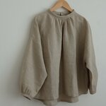リネン100％ブラウス　キナリ