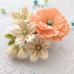 ≪つまみ細工≫牡丹＆さくら 入学式・卒業式・結婚式