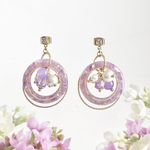 優しい大人Color＊すみれ色ピアス・イヤリング