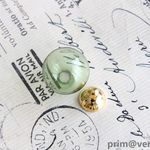 【あなただけの小さな世界】　ガラスボール　２個　鶯　【キャップ付】
