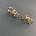 個性的ワイヤーピアス☆ゴールド☆No.184