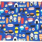  35cm✖️50cm ランチョンマット☆お寿司🍣おにぎり🍙ごはん🍚 ブルー 【再販】