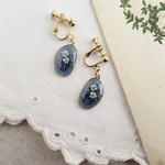 しっとりブルー　イヤリング/ピアス