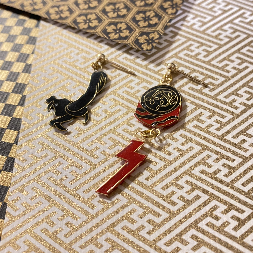 e.m. 雲と雷のピアス 再* 雲と雷のピアス/イヤリング ピアス（スタッド・一粒