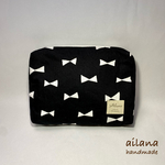 マチ付きリボン🎀柄ポーチ【M】