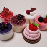 プティフールSET☆ベリーのケーキ6種☆フェルトケーキ