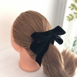 【SALE11月23日まで1280円送料無料】❤️ベロアリボン❤️たらりんりぼんバナナクリップ