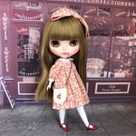 プリーツワンピースセット（ピンク系プリント）