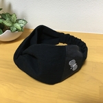 【50-B番】ミナペルホネンchuocho ❤︎綿麻 ❤︎手縫い❤︎クロスヘアターバン ヘアバンド ハンドメイド