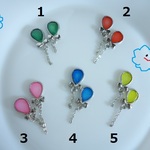 空まで飛んでけ~♪風船・ぷっくりレジン・ピアス・イヤリング