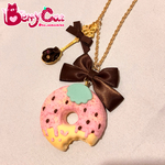 苺なチョコドーナツネックレス♡ショコラブラウン