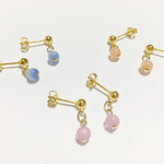 歳末sale  キャッツアイガラスピアスA