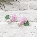 ピアス〜紫陽花(ピンクグラデーション)〜