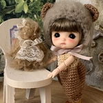 こぐまロンパース＊stodoll用（5インチぐらい）