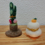 羊毛フェルト★門松＆お餅マスコット