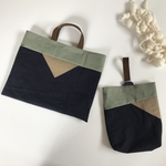 別売可⭐︎母も借りたいレッスンバッグ&シューズケース⭐︎シンプル⭐︎トライカラー☆男の子