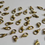 アクサせりーパーツ カニカン 金古美 留め金具 12mm 40個[4582434312455] 