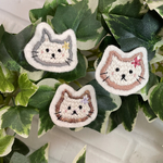 ねこちゃんワッペン　【受注製作】名札ワッペン