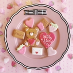 ラッピング無し♡バレンタイン♡アイシングクッキー9枚セット