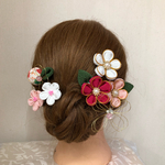 つまみ細工髪飾り18