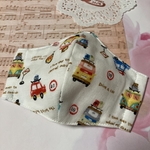 送料無料♪車柄お子さま用立体マスク