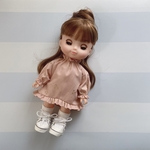 No.358¨̮♡︎ソランちゃん 服¨̮♡︎フリルワンピース¨̮♡︎ピンク さくらんぼ