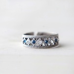 Montana blue and  crystal swarovski  ring