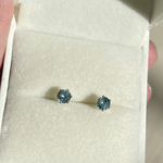 k14gf  ブルージルコン  一粒ピアス 4mm