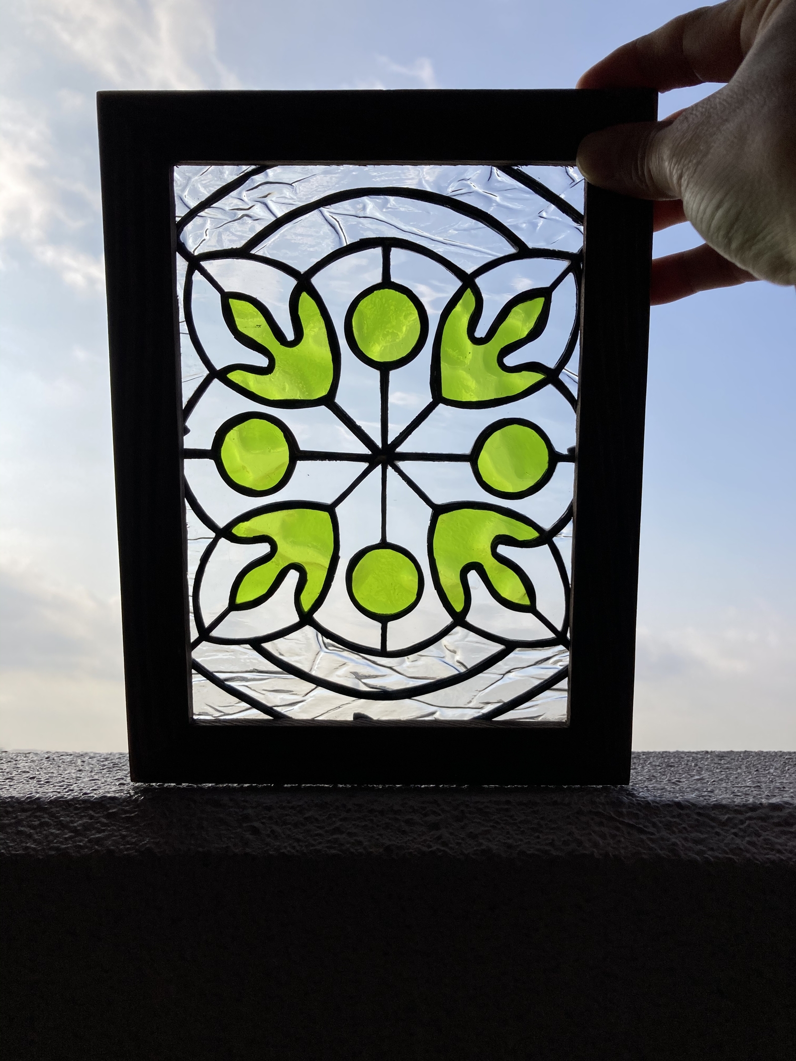 ハワイアンキルト柄のステンドグラス - HEMANAHILO'S GALLERY