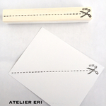 切り取り線（CUT HERE）はんこ