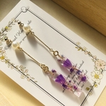 ゆれるフラワーレジンイヤリング／ピアス