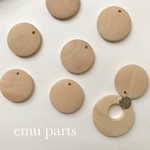 natural wood circle 25ミリ 6p