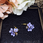 紫陽花ビジューピアス