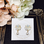 紫陽花 カラフル ピアス／イヤリング