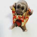 【正絹・古布】つるし飾りパーツ 猿